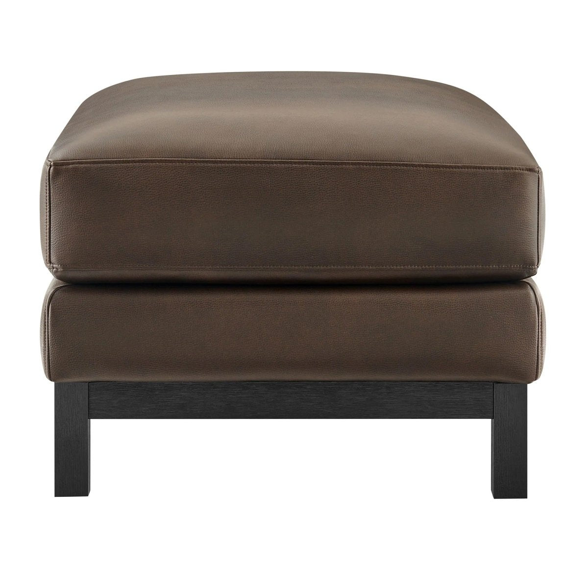 Rectangular Vegan Leather Ottoman – Upholstered 36 Inch - Ottomans available at Alpine Outlets in Denver