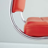 Red Highback Office Chair – Chrome Frame - Workspace - Alpine Outlets