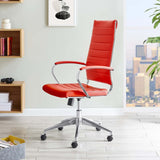 Red Highback Office Chair – Chrome Frame - Workspace - Alpine Outlets