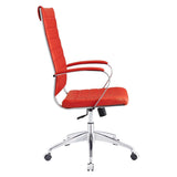 Red Highback Office Chair – Chrome Frame - Workspace - Alpine Outlets