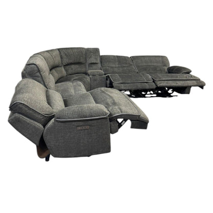 Redding Fabric Six - Piece Power Sectional (ID L347652) - Furniture available at Alpine Outlets in Denver