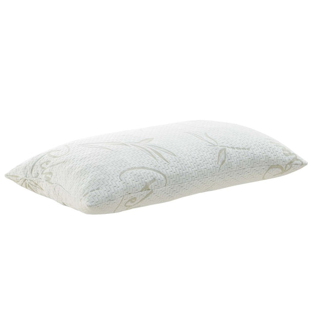 Relax King Size Shredded Memory Foam Pillow in White - Bed Pillows available at Alpine Outlets in Denver