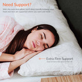 Relax King Size Shredded Memory Foam Pillow in White - Bed Pillows available at Alpine Outlets in Denver