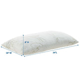 Relax King Size Shredded Memory Foam Pillow in White - Bed Pillows available at Alpine Outlets in Denver