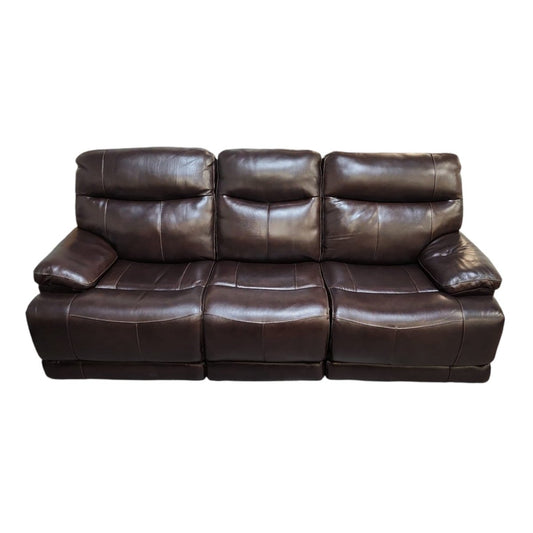 Ridgewin Leather Power Reclining Sofa - Alpine Outlets