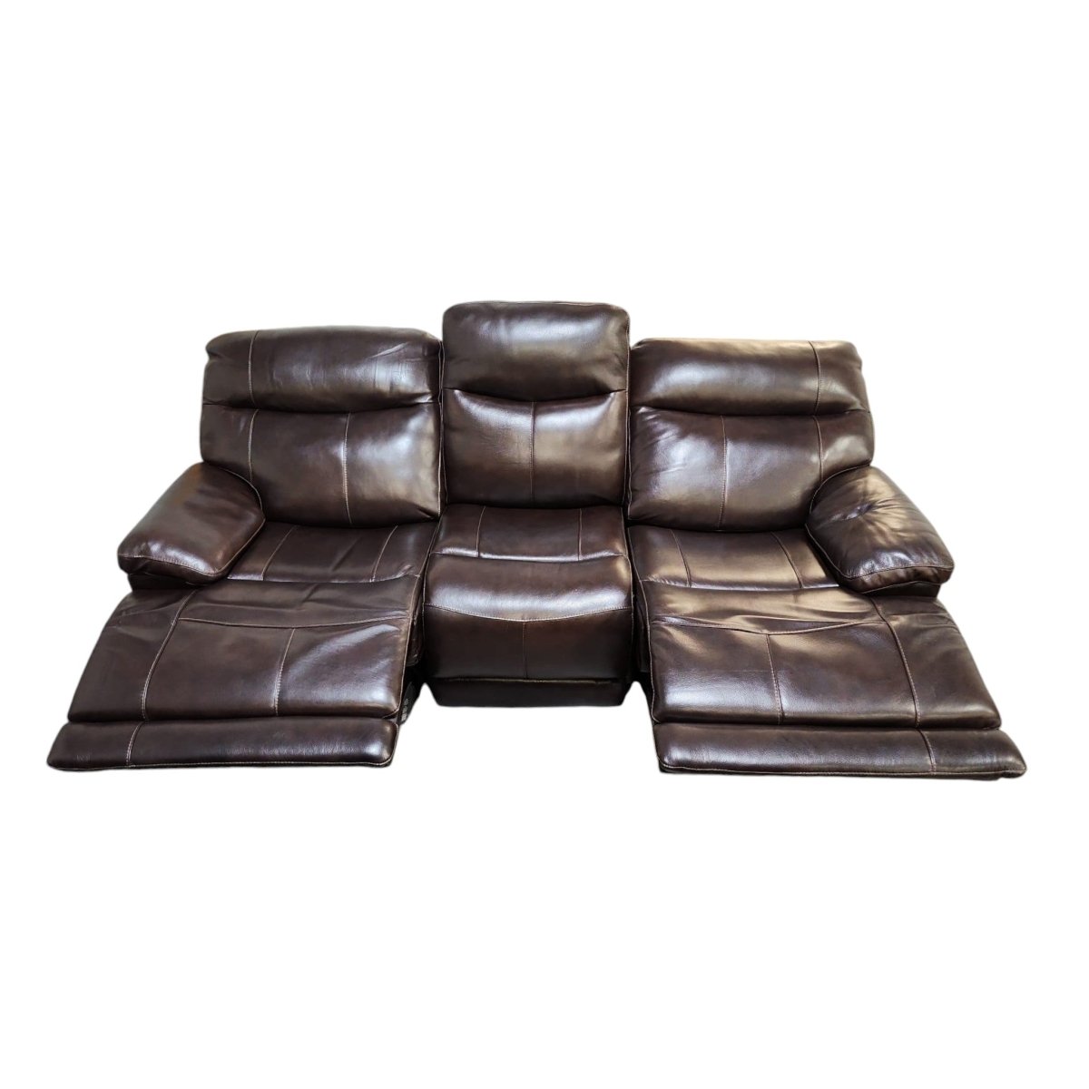 Ridgewin Leather Power Reclining Sofa - available at Alpine Outlets in Denver