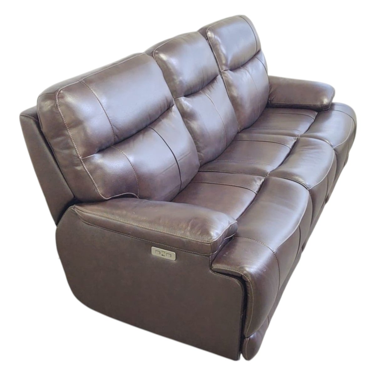 Ridgewin Leather Power Reclining Sofa (ID N543210) - Living Room Furniture available at Alpine Outlets in Denver