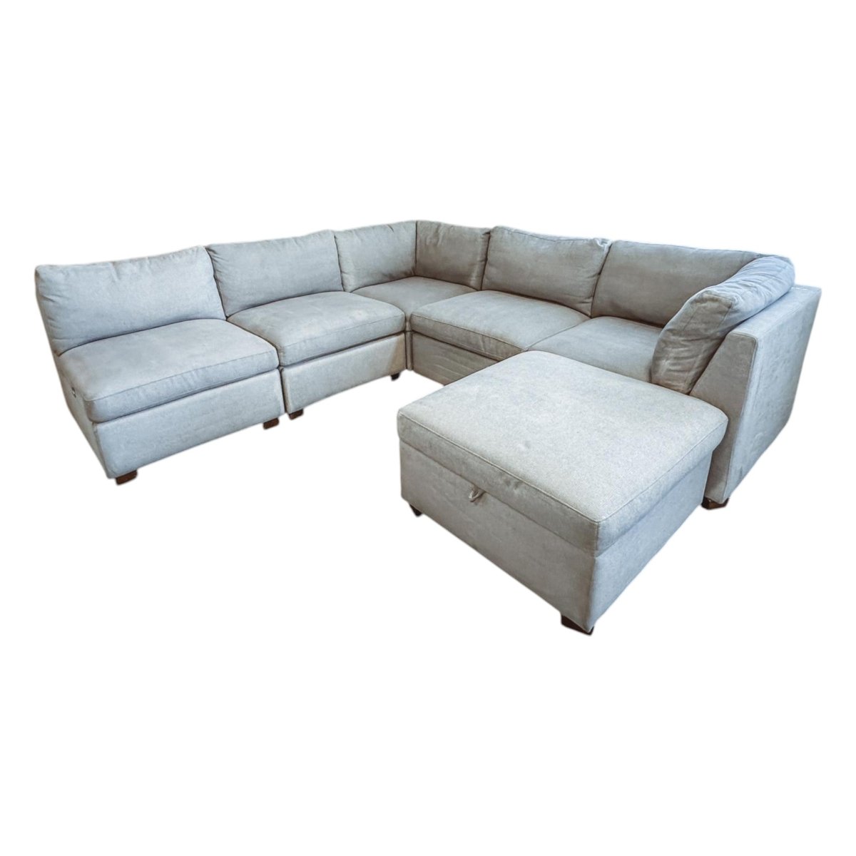 Rockford 6 - Piece Modular Sectional With 2 Electric Footrests (ID G012345) - Living Room Furniture available at Alpine Outlets in Denver