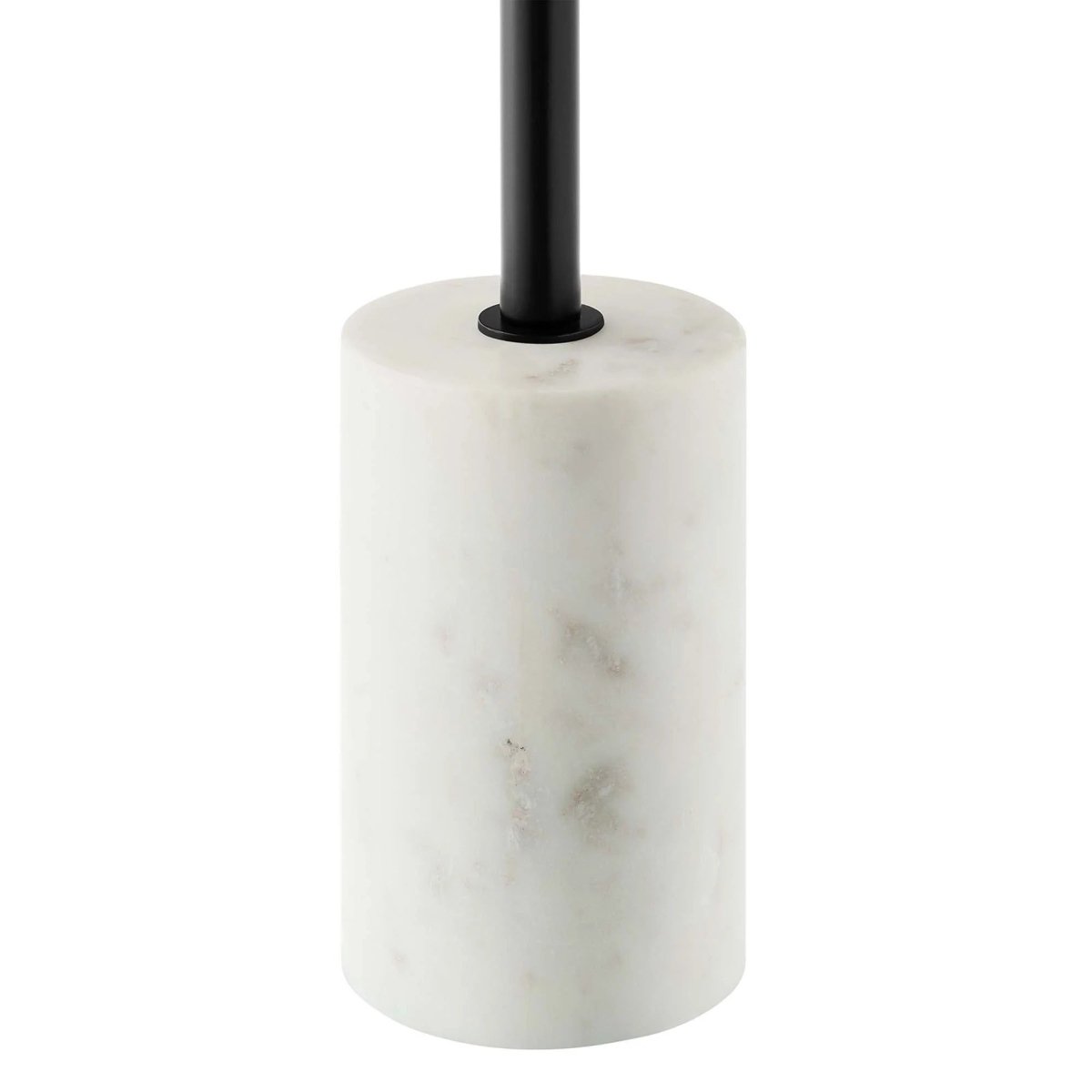 Round Acacia Wood Side Table with Marble Base – 14 Inch - End & Side Tables available at Alpine Outlets in Denver