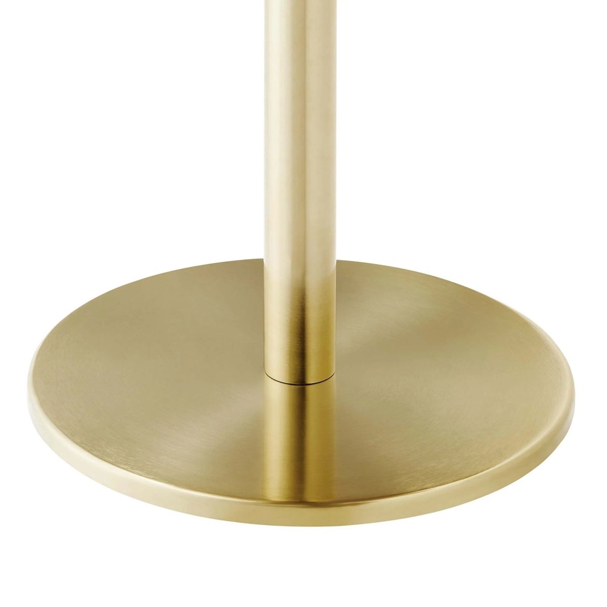 Round Acacia Wood Side Table with Metal Base – 20 Inch - End & Side Tables available at Alpine Outlets in Denver