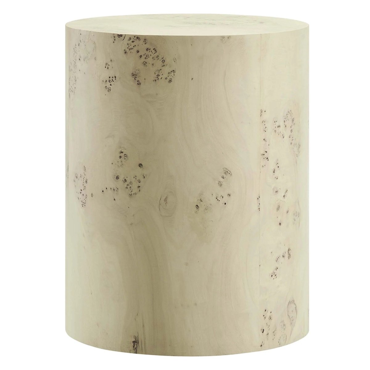 Round Burl Wood Side Table – 16 Inch - End & Side Tables available at Alpine Outlets in Denver