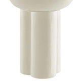 Round Concrete Side Table with Pedestal Base – 18 Inch - End & Side Tables available at Alpine Outlets in Denver