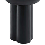 Round Concrete Side Table with Pedestal Base – 18 Inch - End & Side Tables available at Alpine Outlets in Denver
