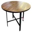 Round Dining Table in Light Brown - 🟢 Dining Tables available at Alpine Outlets in Denver