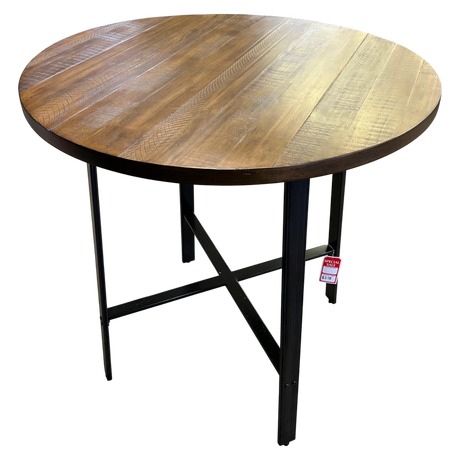 Round Dining Table in Light Brown - 🟢 Dining Tables available at Alpine Outlets in Denver