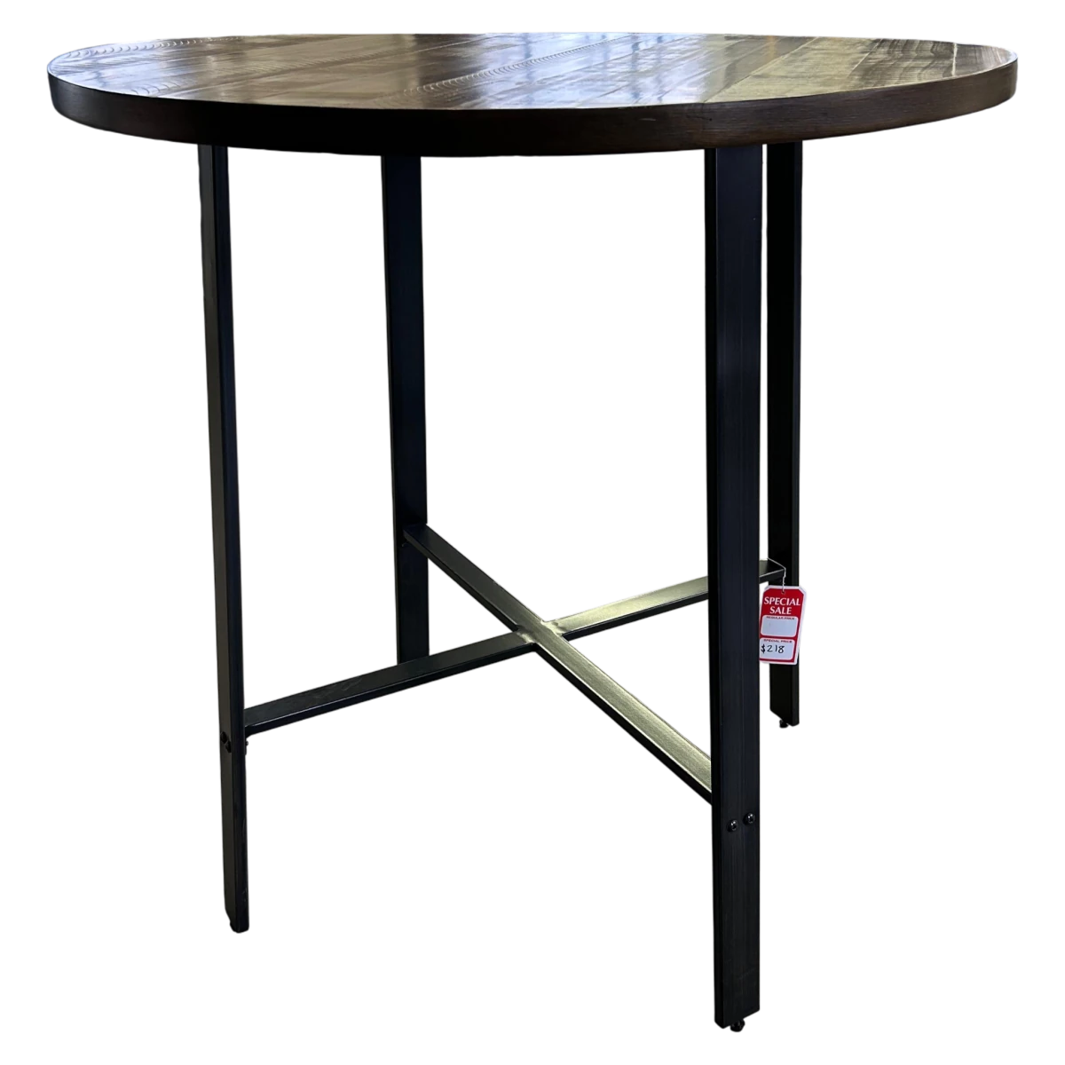 Round Dining Table in Light Brown - 🟢 Dining Tables available at Alpine Outlets in Denver