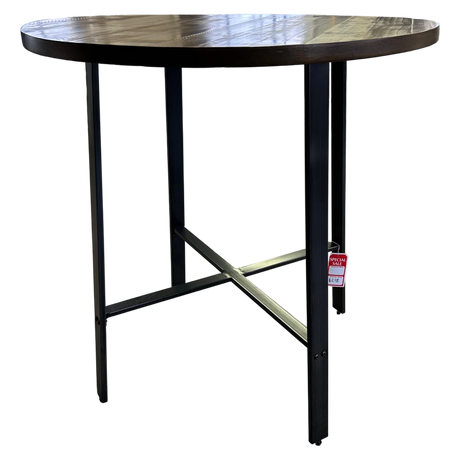 Round Dining Table in Light Brown - 🟢 Dining Tables available at Alpine Outlets in Denver