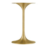 Round Faux Marble Side Table with Pedestal Base – 20 Inch - End & Side Tables available at Alpine Outlets in Denver