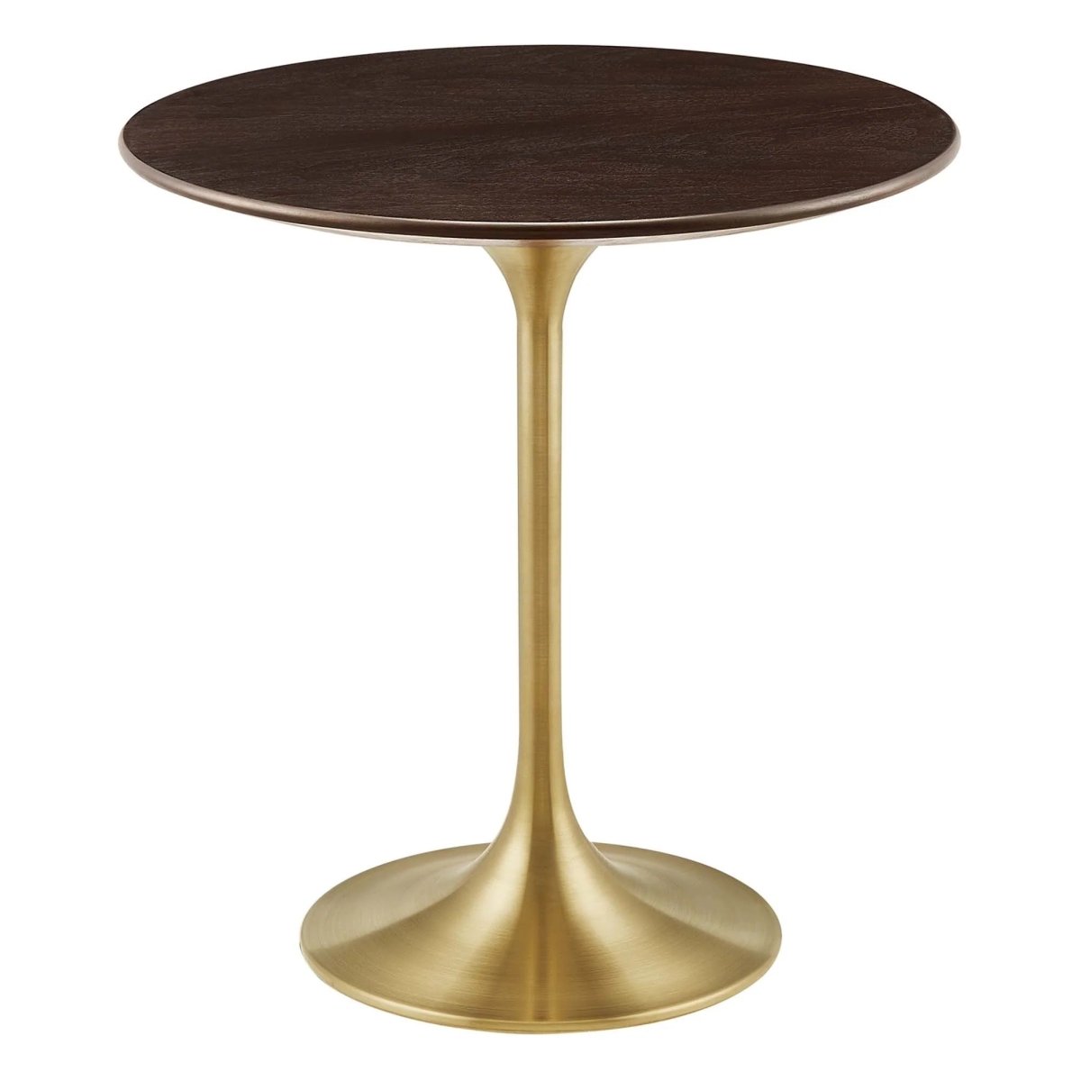 Round High Gloss Side Table with Pedestal Base – 20 Inch - End & Side Tables available at Alpine Outlets in Denver