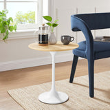 Round High Gloss Side Table with Pedestal Base – 20 Inch - End & Side Tables available at Alpine Outlets in Denver