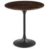 Round High Gloss Side Table with Pedestal Base – 20 Inch - End & Side Tables available at Alpine Outlets in Denver