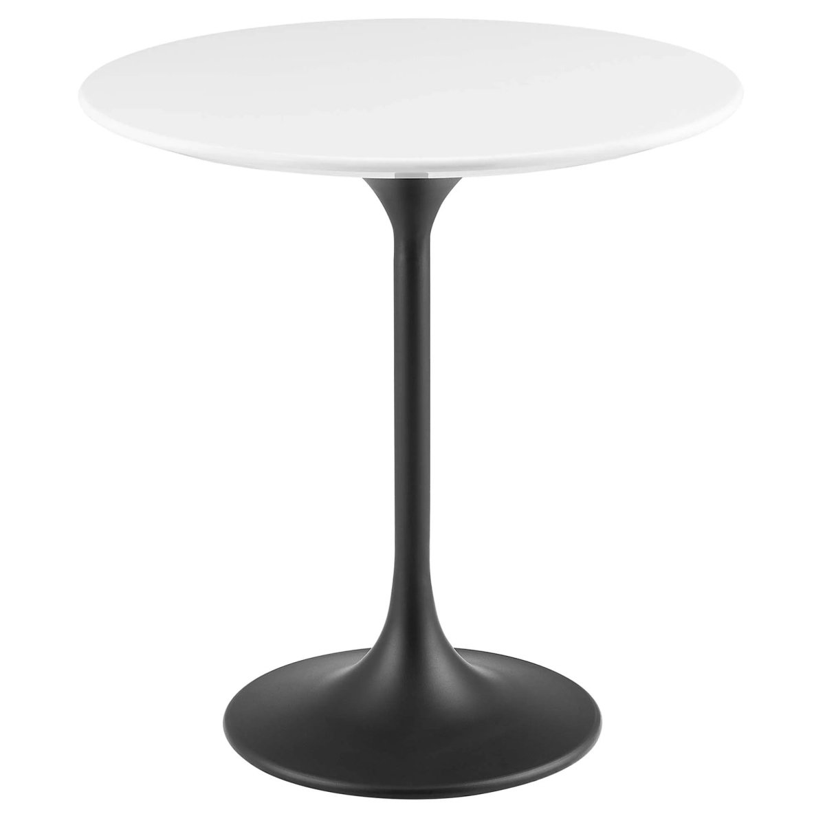 Round High Gloss Side Table with Pedestal Base – 20 Inch - End & Side Tables available at Alpine Outlets in Denver
