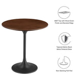 Round High Gloss Side Table with Pedestal Base – 20 Inch - End & Side Tables available at Alpine Outlets in Denver