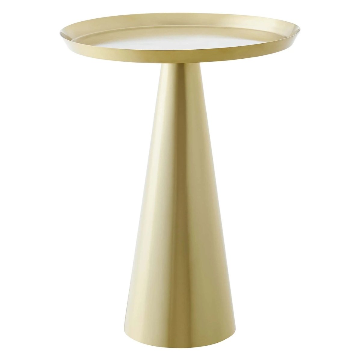 Round Iron Side Table with Raised Rim – 16 Inch - End & Side Tables available at Alpine Outlets in Denver
