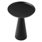 Round Iron Side Table with Raised Rim – 16 Inch - End & Side Tables available at Alpine Outlets in Denver