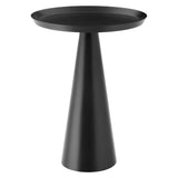Round Iron Side Table with Raised Rim – 16 Inch - End & Side Tables available at Alpine Outlets in Denver