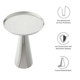 Round Iron Side Table with Raised Rim – 16 Inch - End & Side Tables available at Alpine Outlets in Denver
