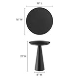 Round Iron Side Table with Raised Rim – 16 Inch - End & Side Tables available at Alpine Outlets in Denver