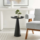 Round Iron Side Table with Raised Rim – 16 Inch - End & Side Tables available at Alpine Outlets in Denver
