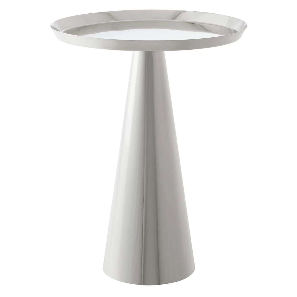 Round Iron Side Table with Raised Rim – 16 Inch - End & Side Tables available at Alpine Outlets in Denver