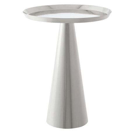 Round Iron Side Table with Raised Rim – 16 Inch - End & Side Tables available at Alpine Outlets in Denver