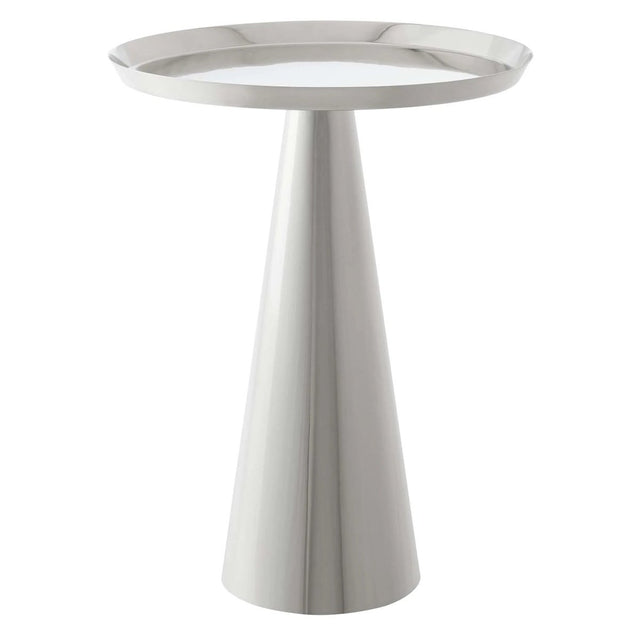 Round Iron Side Table with Raised Rim – 16 Inch - End & Side Tables available at Alpine Outlets in Denver