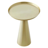 Round Iron Side Table with Raised Rim – 16 Inch - End & Side Tables available at Alpine Outlets in Denver
