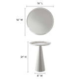 Round Iron Side Table with Raised Rim – 16 Inch - End & Side Tables available at Alpine Outlets in Denver