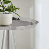 Round Iron Side Table with Raised Rim – 16 Inch - End & Side Tables available at Alpine Outlets in Denver