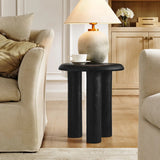 Round Mango Wood Side Table 3 Leg Design – 18 Inch - End & Side Tables available at Alpine Outlets in Denver