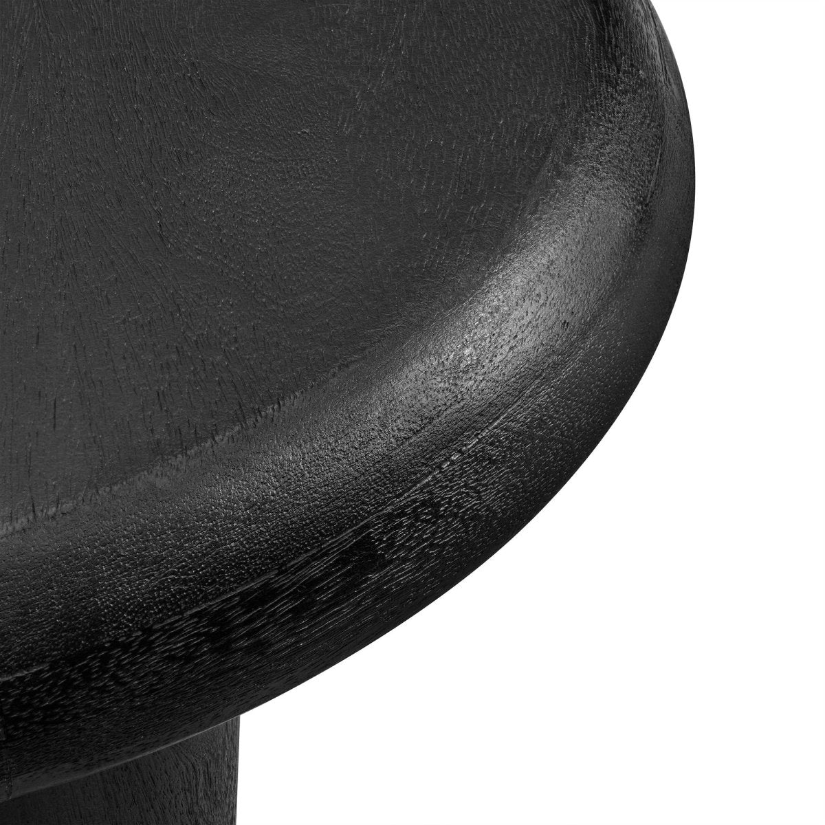 Round Mango Wood Side Table 3 Leg Design – 18 Inch - End & Side Tables available at Alpine Outlets in Denver