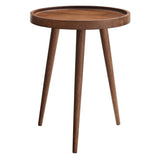 Round Mango Wood Side Table with Tray Top – 18 Inch - End & Side Tables available at Alpine Outlets in Denver