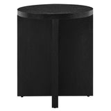 Round Mango Wood Side Table with X Base – 16 Inch - End & Side Tables available at Alpine Outlets in Denver
