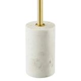 Round Marble Base Side Table with Iron Top – 14 Inch - End & Side Tables available at Alpine Outlets in Denver