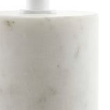 Round Marble Base Side Table with Iron Top – 14 Inch - End & Side Tables available at Alpine Outlets in Denver