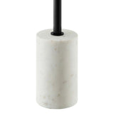 Round Marble Base Side Table with Iron Top – 14 Inch - End & Side Tables available at Alpine Outlets in Denver