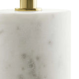 Round Marble Base Side Table with Iron Top – 14 Inch - End & Side Tables available at Alpine Outlets in Denver