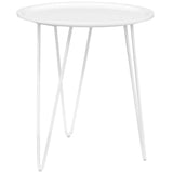 Round Mid Century Side Table with Hairpin Legs – 19 Inch - End & Side Tables available at Alpine Outlets in Denver
