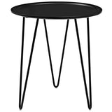 Round Mid Century Side Table with Hairpin Legs – 19 Inch - End & Side Tables available at Alpine Outlets in Denver