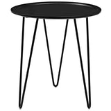 Round Mid Century Side Table with Hairpin Legs – 19 Inch - End & Side Tables available at Alpine Outlets in Denver